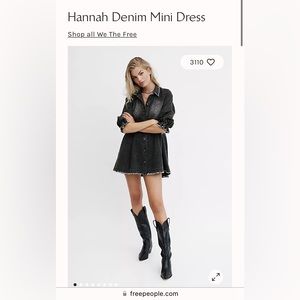We The Free Hannah denim Mini dress
